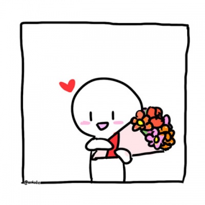 高清简笔画情侣头像可爱萌图片(20张)