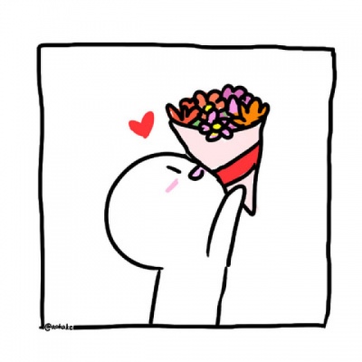 高清简笔画情侣头像可爱萌图片(20张)