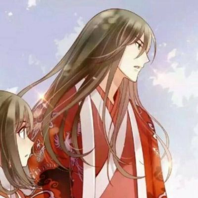 亲密恩爱一男一女动漫情侣古风头像(精选18张)