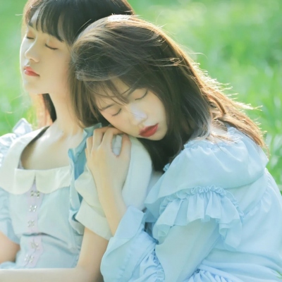清新仙气闺蜜头像一对两张图片(精选18张)