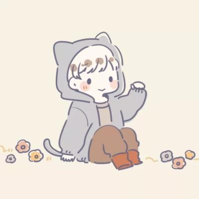 高清好看的情头一男一女卡通可爱图片(14张)