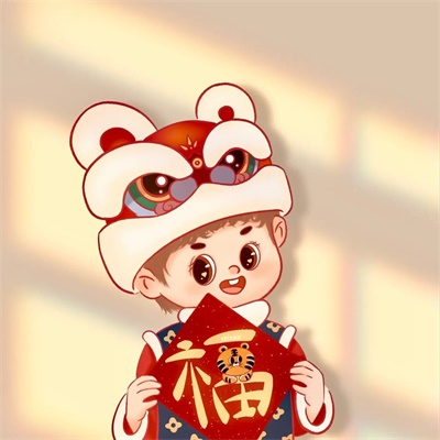 高清好看的情头一男一女卡通可爱图片(14张)