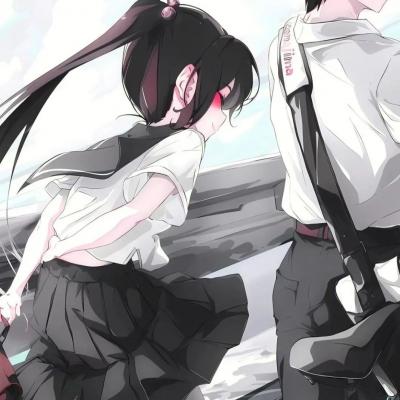 甜美的二次元情侣头像一男一女(精选20张)