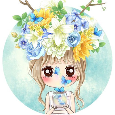 高清好看的文艺小清新卡通头像图片(优选18张)