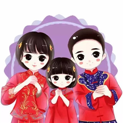 三口之家的卡通头像(优选25张)