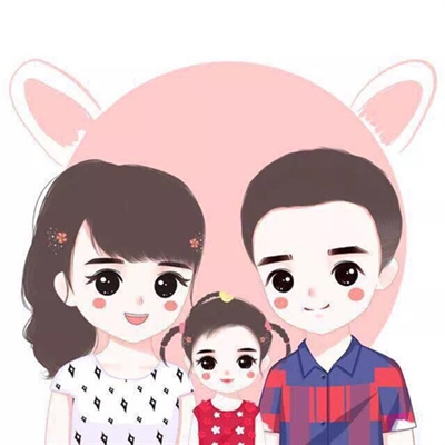三口之家的卡通头像(优选25张)