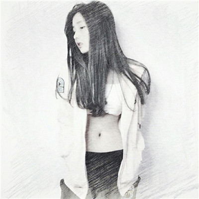 唯美好看的女生素描头像图片大全(精选16张)