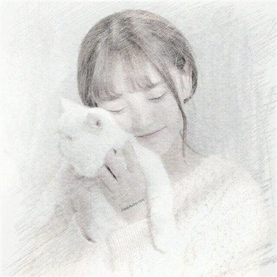 唯美好看的女生素描头像图片大全(精选16张)