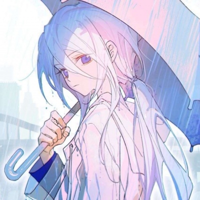 蓝色系女生二次元头像(优选18张)