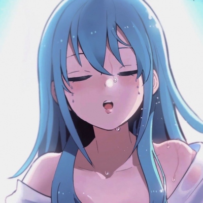 蓝色系女生二次元头像(优选18张)