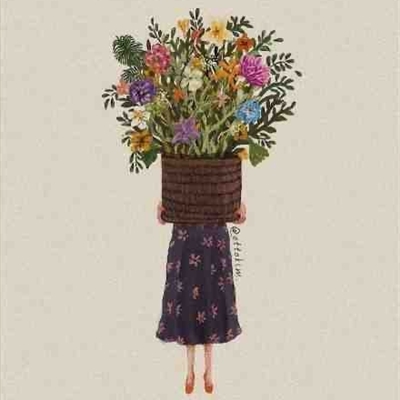 手绘头像卡通可爱女生头像(16张)