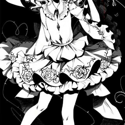 动漫黑暗系少女头像(共20张)