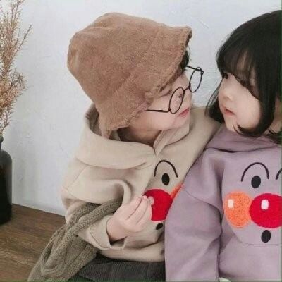 最火可爱萌娃情侣头像一人一张(共18张)