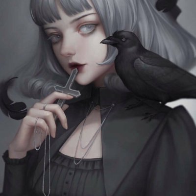 动漫黑暗系少女头像(共20张)