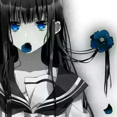 动漫黑暗系少女头像(共20张)