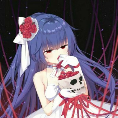 动漫黑暗系少女头像(共20张)