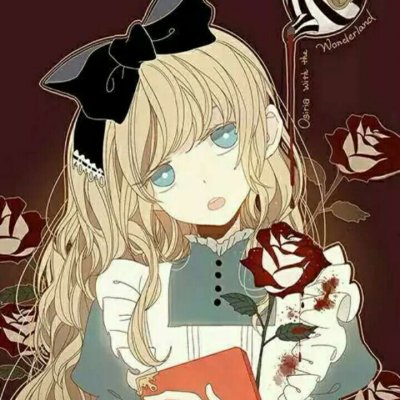 动漫黑暗系少女头像(共20张)