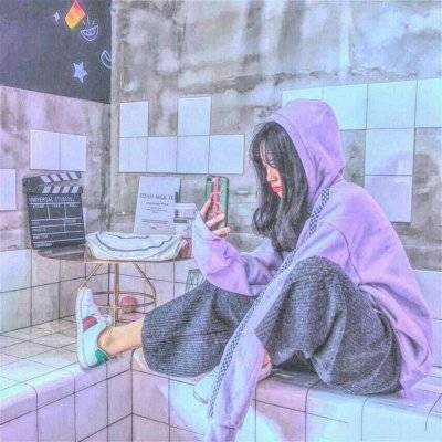 干净高级的紫色系女生头像(优选28张)