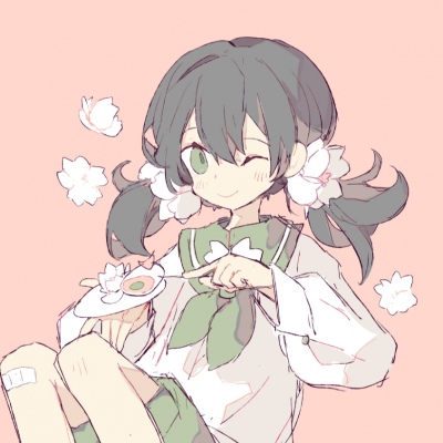 高清好看的可爱简单卡通动漫女孩头像图片(优选35张)