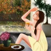 可爱女生带文字卡通头像(精选16张)