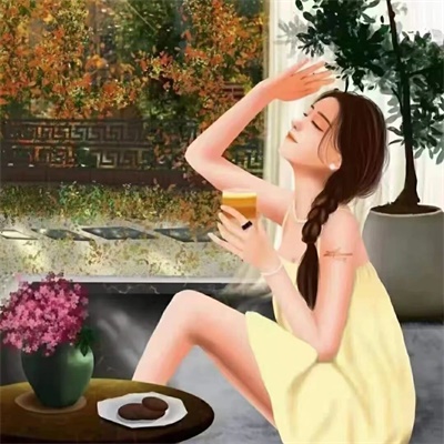 可爱女生带文字卡通头像(精选16张)