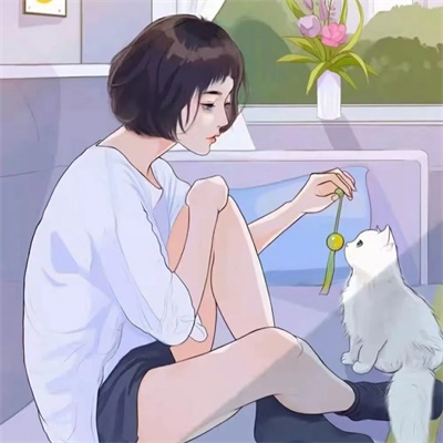 可爱女生带文字卡通头像(精选16张)