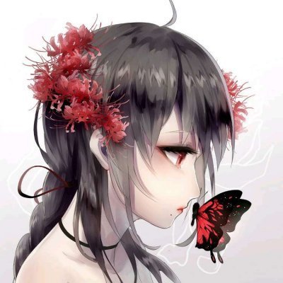 异域风情的蝴蝶美女动漫头像(精选12张)