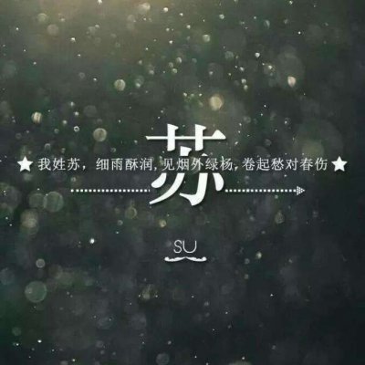 带自己姓氏的头像图片(共16张)