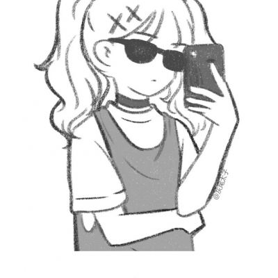 阳光可爱卡通女生头像(18张)