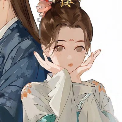 2023最火的古风情侣头像(优选14张)