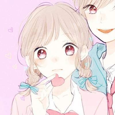 一男一女卡通情侣头像(18张)