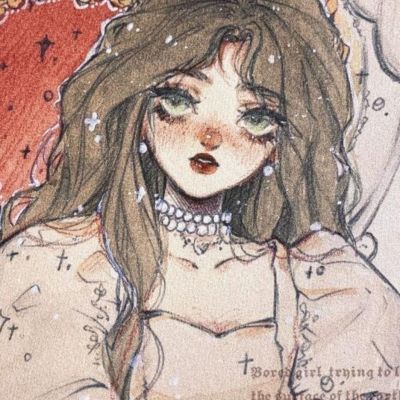 长发头像女卡通图片(20张)