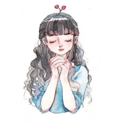 长发头像女卡通图片(20张)