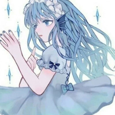 长发头像女卡通图片(20张)