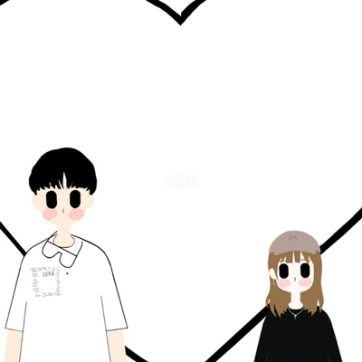 简笔画情头可爱一男一女(18张)