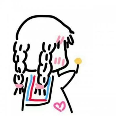 简笔画情头可爱一男一女(18张)