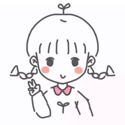 简笔画情头可爱一男一女(18张)