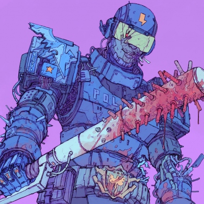 赛博朋克风人物头像(28张)