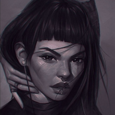 赛博朋克风人物头像(28张)