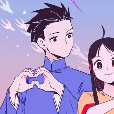 好看的不易撞双人情侣头像动漫(优选24张)