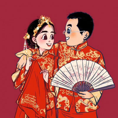 情侣头像成熟稳重两张动漫简单(16张)