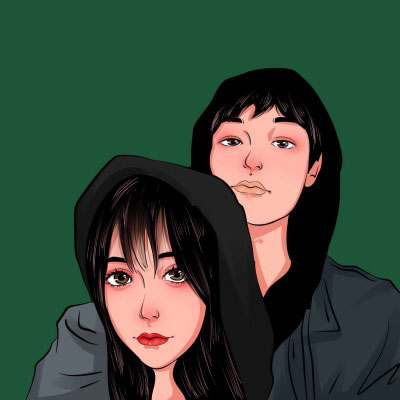 情侣头像成熟稳重两张动漫简单(16张)