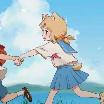 超甜的情侣头像一人一半动漫可爱(18张)