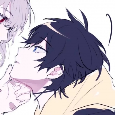 超甜的情侣头像一人一半动漫(20张)