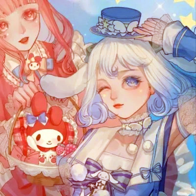 抖音最火闺蜜头像双人动漫(18张)