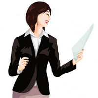 职业有气质女卡通头像(共14张)