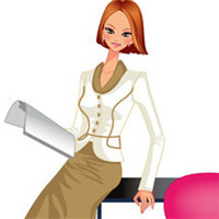 职业有气质女卡通头像(共14张)