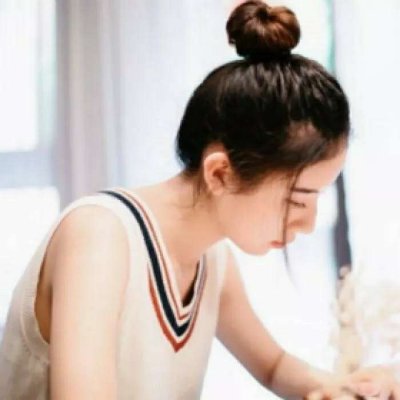 甜美丸子头的女生头像(精选22张)