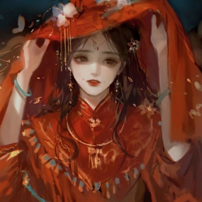 高清好看的红衣女子唯美古风头像图片大全(精选38张)