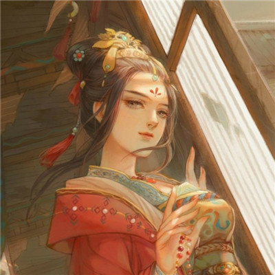 高清好看的红衣女子唯美古风头像图片大全(精选38张)